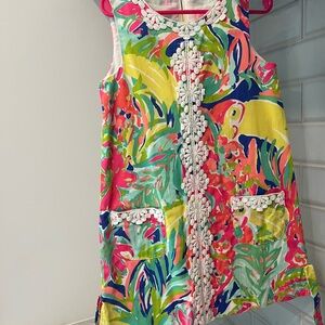 Lilly Pulitzer Multicolor Floral Shift Dress - Pink, Yellow, Green, Blue